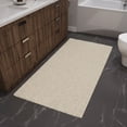 thumbnail image 2 of Ottomanson Plush Shag Bath Rug, Non-Slip Bathroom Mat with Rubber Backing, 36" x 60", Cream, 2 of 8