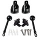 thumbnail image 1 of Nuevo Kit Bungee + Tapas De Extremo Soportes De Montaje De Repuesto Universales Para Parasoles Exteriores Persianas Enrollables Para Exteriores/Interiores (Negro, 1 Paquete), 1 of 1