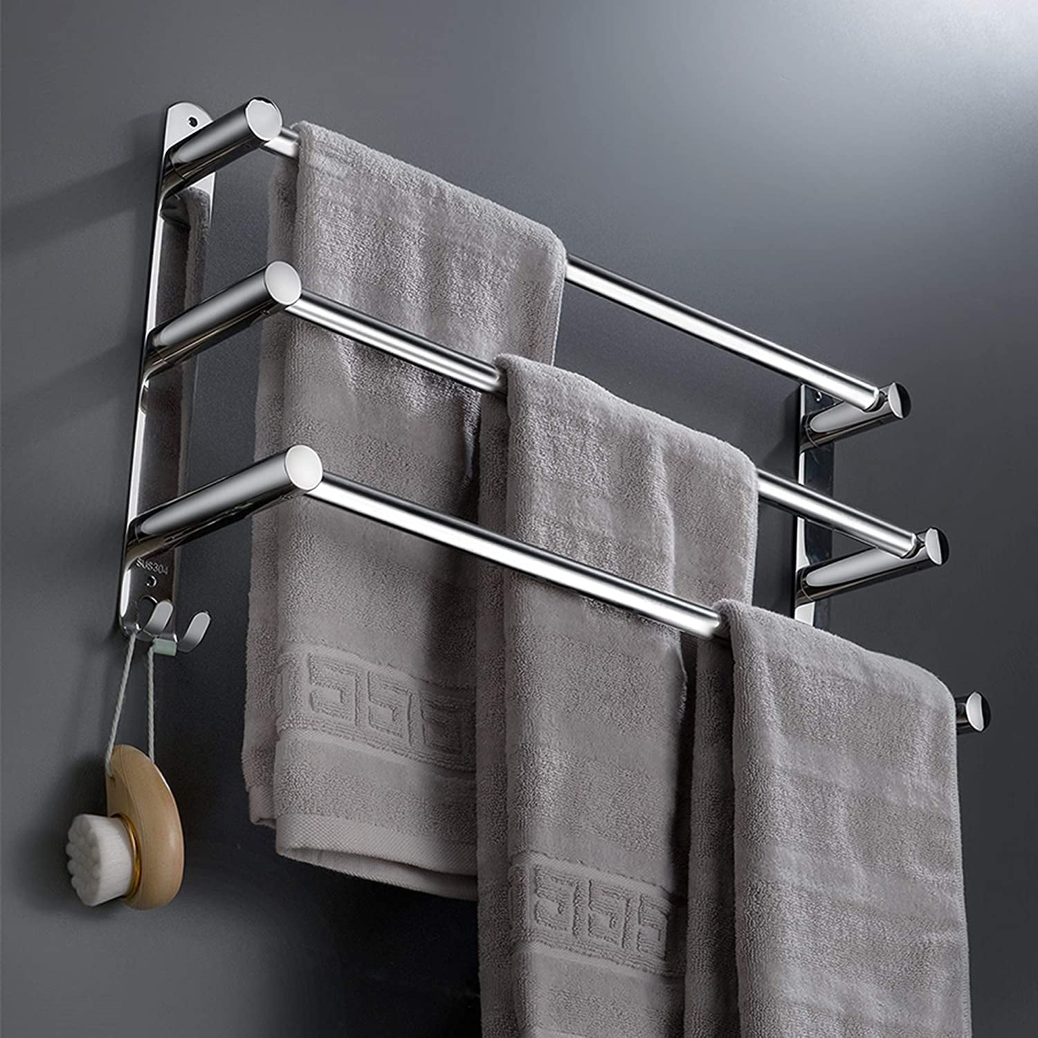3 tier wall mounted towel rail new arrivals