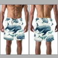 thumbnail image 3 of luoweisi Men's Beach Shorts Quick Dry Swim Trunks with Mesh Lining Whale M, 3 of 5