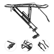 LULULION Rear Rack Aluminum Alloy Black Cargo Carrier for Bicycles 1Pack
