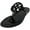 Black Leather, variant on Women's Miller Patent Calf Perfect Black Leather Sandal - 7.5M