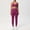 Wildberry Color, variant on SKQIT Matching Workout Sets for Women,Breathable Seamless Sport Bras &  Leggings,2 Piece ActiveWear Outfits for Pilates/Gym/Athletic