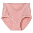 thumbnail image 2 of Alkepwun Plus Size Underwear for Women Soft Lace Cotton Panties Laidies High Waist Underpants Girls Breathable Full Coverage Briefs on Clearance, 2 of 3