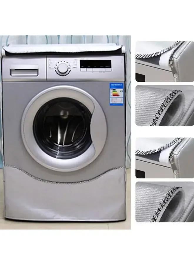 Decorations Home Sunscreen Washing Machine Cover Laundry Dryer Polyester Silver Coating for Home and Garden ，Waterproof Washing Machine Cover