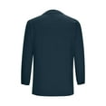 thumbnail image 4 of HAiming Plus Size Shirts for Women Solid Color V Neck Long Sleeve Tunic Tops Loose Casual Pullover Elegant Blouse, 4 of 6