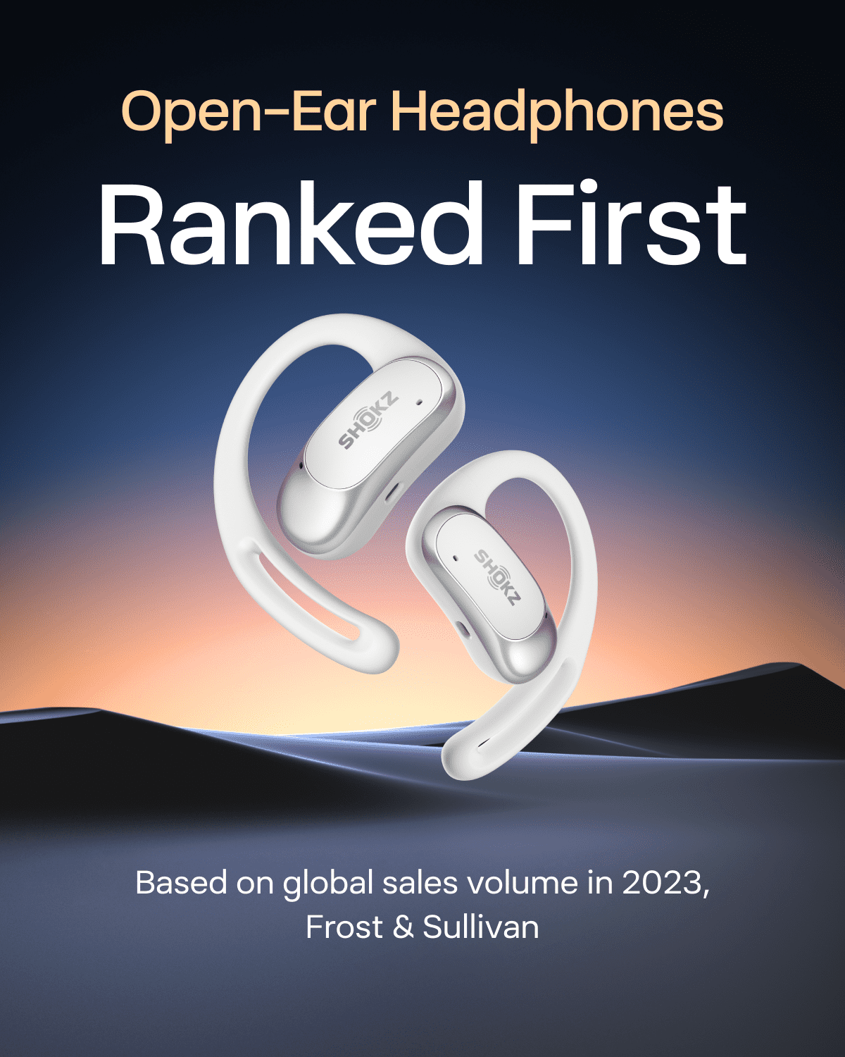 Restored Shokz OpenFit Air - Open-Ear Headphones, True Wireless Earbuds, Water Resistant, Secure Earhooks for Daily Use, white