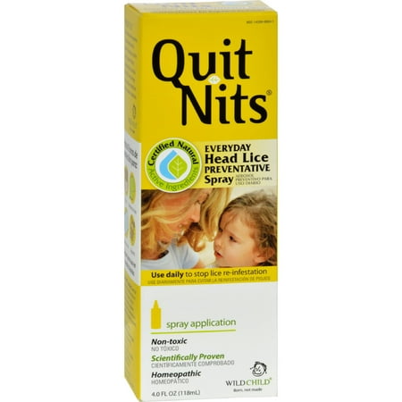 Wild Child Quit Nits Quit Nits Head Lice Preventative Spray, 4 (Best Lice Prevention Spray)