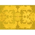 thumbnail image 1 of Ahgly Company Machine Washable Indoor Rectangle Oriental Yellow Modern Area Rugs, 5' x 8', 1 of 4