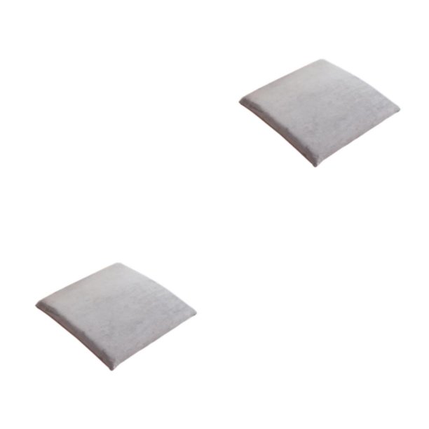 Kearding Cojín para silla, taburete, almohada con respaldo cuadrado, espumas viscoelásticas, almohadilla para el hogar y la oficina, Gris 2Conjunto