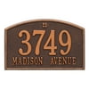 Personalized Whitehall Products Cape Charles 2-Line Standard Wall Plaque in Antique Copper