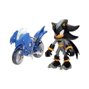 Sonic X DC Shadow As Batman 5 inch Scale Action Figure with Batcycle Vehicle