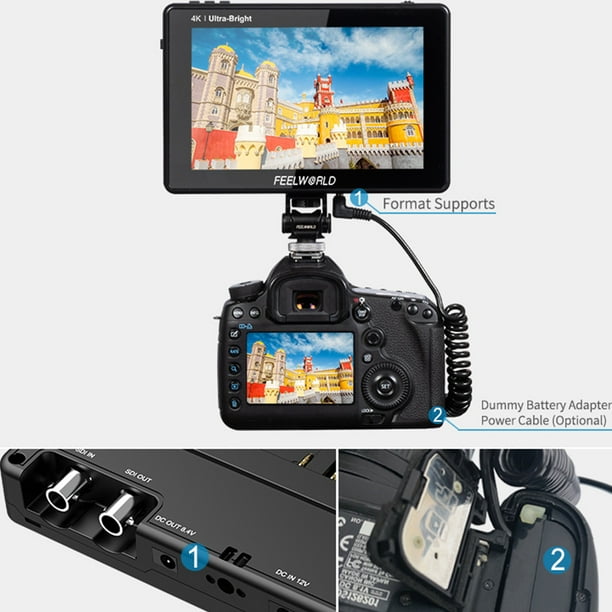 Besview P5II 5.5 Inch Compact Field Monitor 1920 * 1080 4K Input & Output  800Nits Hight Brightness 3D LUT Customization HDR Monitoring with Sunshade  for DSLR 