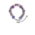 thumbnail image 2 of Delight Jewelry Antiqued Razorback Purple Butterfly Bracelet, 2 of 4