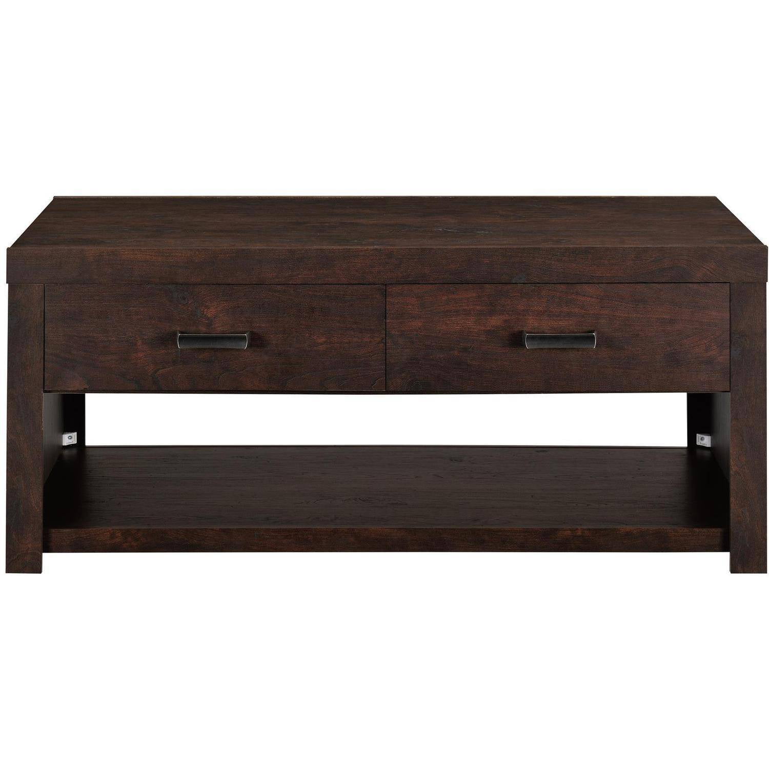 altra westbrook coffee table, dark walnut - walmart altra westbrook coffee table, dark walnut - walmart