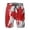 Watermelon Red, variant on Gym Shorts Men Maple Leaf Print Drawstring Casual Fit Summer Beach Hiking Golf Shorts