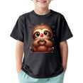 thumbnail image 1 of JTieacloth T-Shirt à Col Rond à Manches Courtes pour Enfants Filles, Imprimé Sport Décontracté Confortable, T-Shirts Basiques Tailles 8-10 Ans, 1 of 4