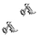 thumbnail image 3 of Wosthever Abrazadera para manillar de bicicleta de carretera, soporte para teléfono inteligente, soporte de aleación de aluminio para motocicleta, Plata 360 grados giratorio 2piezas Wosthever CBP209773, 3 of 6