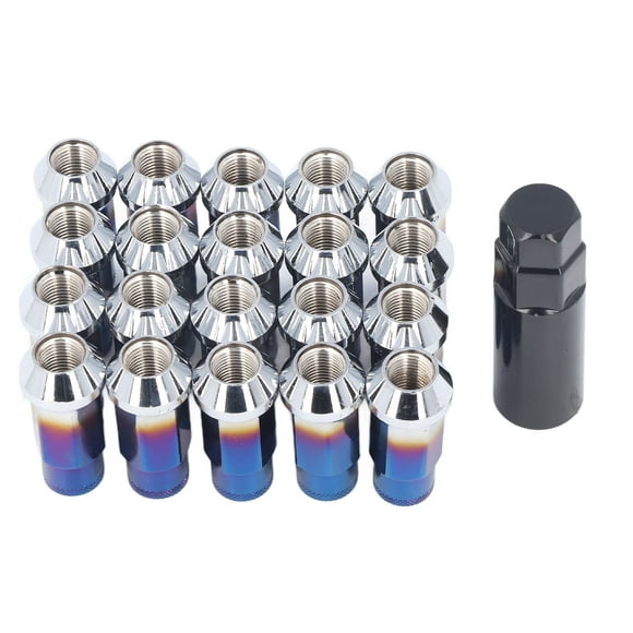 Wheel Lug Nut,20pcs M12x1.25 Metal Wheel Lug Nut Replacement Car Lug Nuts Ultimate Reliability