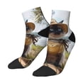 thumbnail image 3 of Salouo Cat In Sun Hat Pattern Unisex Middle Tube Socks,Middle-Finger Knee High Socks Over The Calf Tube Stocking Crew Stockings for Women and Men Tube Socks, 3 of 8