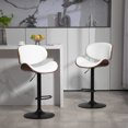 thumbnail image 2 of HOMCOM Bar Stools Set of 2 with Curved Back and Footrest, 2 of 10