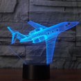 thumbnail image 1 of Jet Avion Lampe de Bureau USB 3D Lampe LED 7 Changement de Couleur, 1 of 5