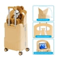 thumbnail image 5 of TABU 20" Ride on Luggage with Seat for Kids, Kids Luggage with Wheels & TSA Lock for Travel,Yellow, 5 of 8