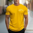 thumbnail image 2 of Afuyipoi Men's Printed Athletic Tee,Sporty Graphic Comfortable Jersey Relaxed Everyday Fit Casual Tees Yellow M, 2 of 7
