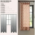thumbnail image 5 of Urban Shop 38" x 63" Sheer Single Curtain Panel, Strawberry Print, 5 of 8