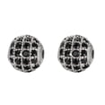 thumbnail image 3 of Qarigey de cuentas, para el tobillo, espaciador de cuentas decorativas, fabricación de joyas DIY, encontrar artesanía hecha a Plata Negro 8mm 2piezas, 3 of 6