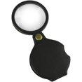 thumbnail image 1 of Lupa de bolsillo, 70 mm 10X Mini lupa plegable con estuche protector de cuero giratorio para lectura de lecciones de ciencia de pasatiempo, negro brillar Electrónica, 1 of 5