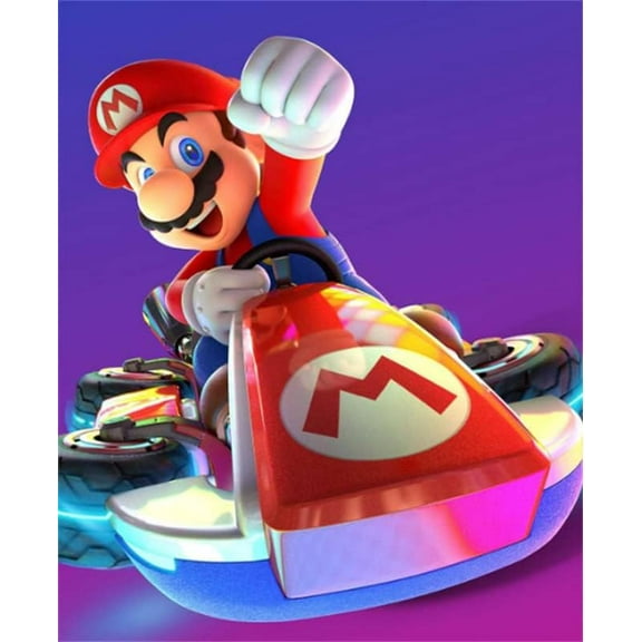 Mario Nintendo DIY 5D Diamond Digital Painting Kit Crystal Rhinestone Embroidery Cross-stitch artwork Crafts Canvas wall decoration Birthday gift 12 X 16 inches