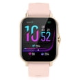thumbnail image 1 of SmartWatch cuadrado 5.0 Bluetooth compatible con Bluetooth IP67 impermeable a prueba de agua Cuenta cardíaca de ritmo cardíaco Oxígeno Sueño Seguimiento Fitness Smart Watch Golden Methold EL005755-02B, 1 of 7