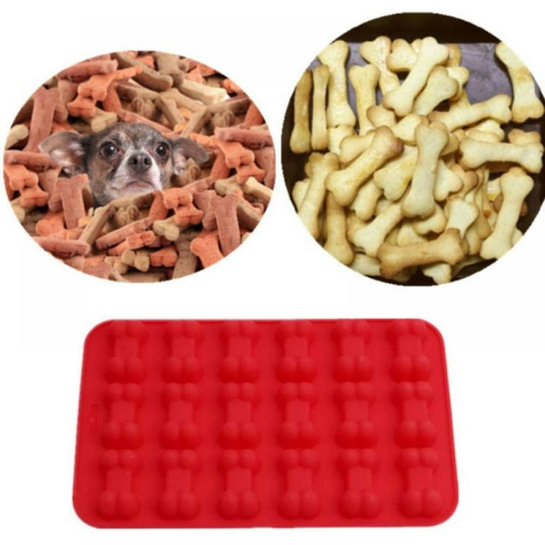  HYCSC Dog Treat Silicone Molds - Silicone Puppy Dog Treat Mold,  Non-Stick Dog Treat Molds, Food Grade Dog Bone Mold, Great for Making Dog  Treat Chocolate, Candy, Ice Cube, Pudding, Jelly