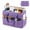 Purple, variant on Art Supply Organizer Tote Bag for Art Class Travel Studio Storage Use, Grey