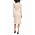 thumbnail image 2 of Madison Miles womens  Knit Midi Dress, S/M, White, 2 of 3