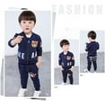 thumbnail image 2 of Baby Boy Clothes Toddler Infant Outfits for Boys 3 Piece Suit Long Sleeve+Jacket+Pants, 2 of 7