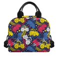 thumbnail image 2 of HUIACONG Adjustable Strap Lunch Bag for Outdoor Camping, Aluminum Film No Fade Lunch Tote, Tractor Pattern, Built to Last Durable Insulated Lunch Tote for Picnic, 2 of 10