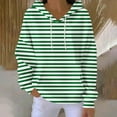 thumbnail image 3 of Goodtrade8 Sweatshirts Hoodies for Women Tunic Stripe Pullover Sweatshirt Workout Hooded Long Sleeve Casual with Pocket Womens Hoodies, 3 of 5