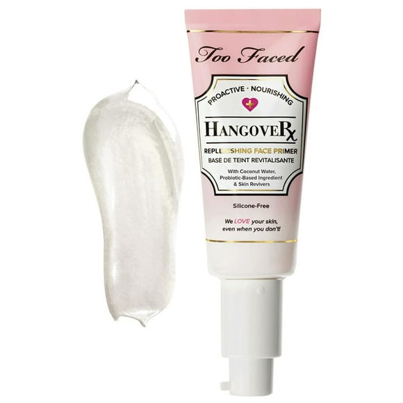Too Faced Hangover Replenishing Face Primer | Hydrating + Dewy, 1.4 Ounce, Clear
