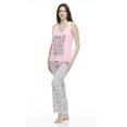 thumbnail image 1 of Ensemble de Pyjama pour Femmes Deux Pièces Longueur Complète Léopard Rose, 1 of 4