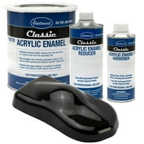 Eastwood Classic Acrylic Enamel Gloss Black Automotive Spray Paint Gallon Reducer Hardener Kit