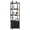 Black(Metal), variant on Gianna 5-Tier Bookshelves with Adjustable Shelves, Floor Standing Bookcase for Home & Office Storage, Rustic Brown