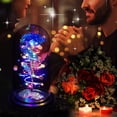 thumbnail image 3 of Galaxy Glass Rose Flower Gift for Mom, Light Up Forever Eternal Rose in Glass Dome for Mom Grandma Wife Girlfriend, Perfect Women Gifts for Mother's Day, Valentine's Day, Birthday, Anniversary, 3 of 7