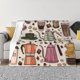 thumbnail image 1 of Fotbe Vintage Coffee Manta de Franela con Estampado, Manta Ultrasuave para Cama, Sofá, Auto, Hipoalergénica y Antibolitas-60"x50", 1 of 6