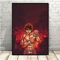 thumbnail image 5 of Pintura en lienzo clásica de anime japonés Baki Hanma Comics, impresión en alta definición, arte de pared, imagen para sala de estar, decoración del hogar, 5 of 5