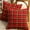 Red Yellow, variant on Lapalife 2PCS Square Christmas Pillow Covers 18 x 18 Inches Scottish Tartan Plaid Cushion Cover Throw Pillow Case Home Decoration