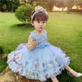 thumbnail image 1 of Vestido de princesa, vestido de malla hinchada de arcoíris, vestido infantil, vestido de actuación, 1 of 5