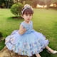 thumbnail image 1 of Vestido de princesa, vestido de malla hinchada de arcoíris, vestido infantil, vestido de actuación, 1 of 5
