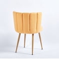 thumbnail image 4 of Historyli Go5H 2Pcs Dining Chairs, Ergonomic Accent Leisure Chairs With Comfortable Backrest, Upholstered Chairs With Metal Legs,For Living Room, Dining Room, 4 of 9